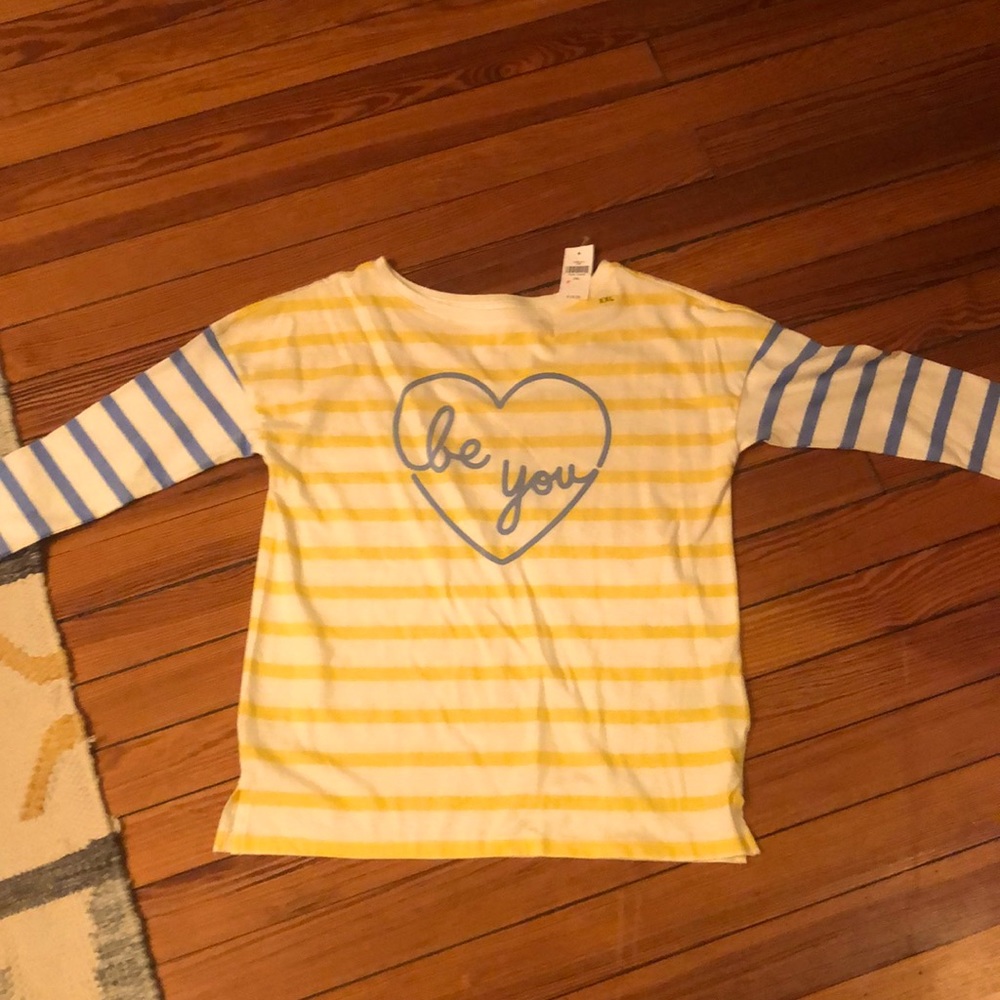 Long sleeve “be you” shirt from Gap kids.